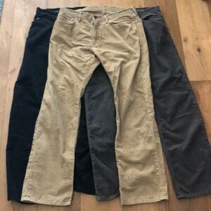 3 GAP 1969 corduroy jeans (35 waist x 32 length)